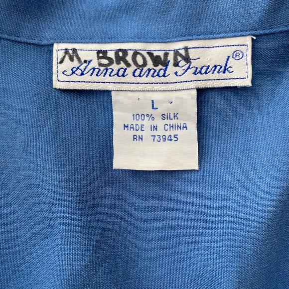 Gorgeous blue silk shirt - Picture 3 of 3